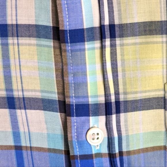 Relwen Shirts Relwen Plaid Long Sleeve Botton Down Shirt Mens. Size Small - Picture 7 of 7